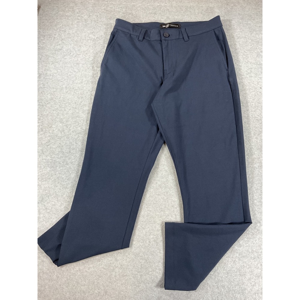 TravisMathew Right On Time Pants Mens 30 Navy Blue Golf Chino A42374 2750